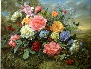 unknow artist Floral, beautiful classical still life of flowers.082 china oil painting artist